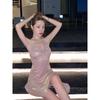 Light Luxury Sweet Babes Sexy Suspender Dress Women's Summer New High-end Slim Backless Dress Skirt