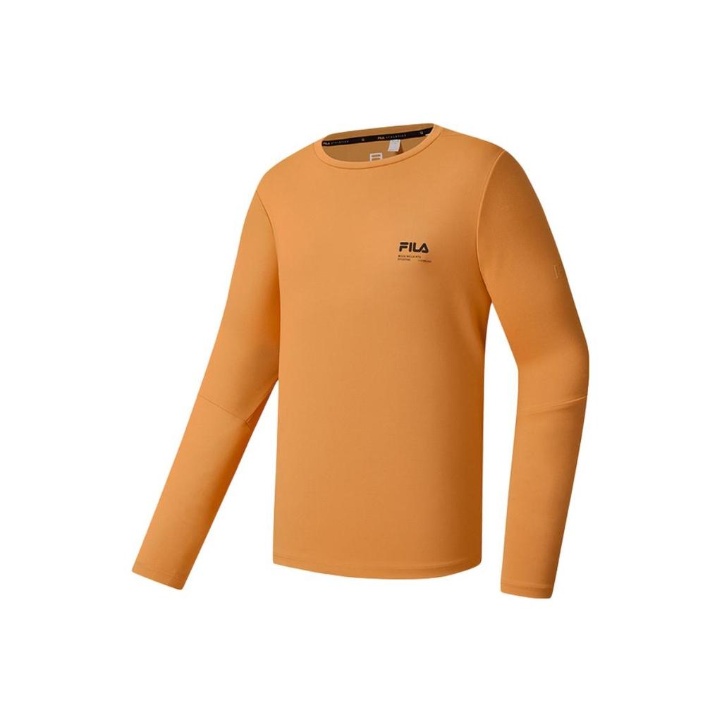 FILA Fitness Series Knitted Quick-Dry Long Sleeve T-Shirt Men Tops A11M541209F-OR