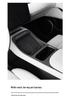 ZIKEER Carbon Fiber Console Panel for NIO ET5T: Real Carbon Interior Accessory