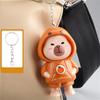 Capybara Press Face Doll Keychain Quirky Doll Cartoon Handpiece Small Ornaments Children's Gifts Cute Bag Charm