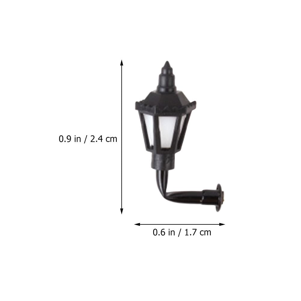 INOOMP Miniature Wall Lights, Wall Lamp Models, Set of 10, LED Lights, Warm White, Dollhouse Scenery, Decoration, Compact Size, DIY Materials