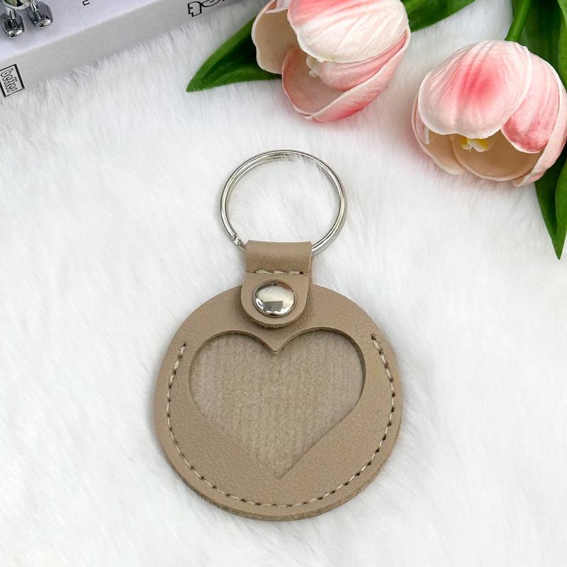 Leather Pet Hair Memorial Keychain Case: Cat & Dog Hair Keepsake Hanger