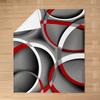 Geometric colored patterns digital-printed polyester Bedroom velvet flannel soft sofa cover blanket Fleece sofa cover blankets