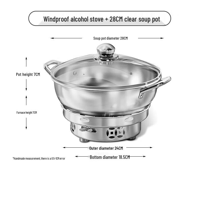 Portable Stainless Steel Alcohol Stove