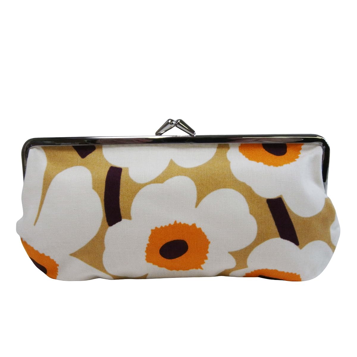 Чехол Marimekko Mini Unikko Silmalasi Kukkaro, футляр для очков и пенал (Карамель, сливки и теплый апельсин) [Параллельный импорт]