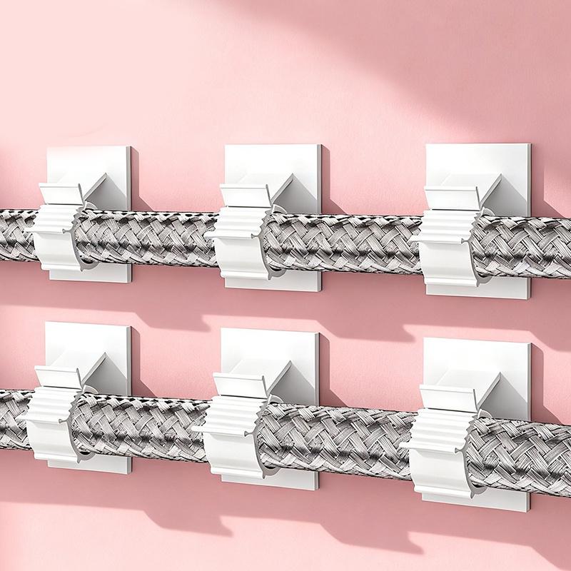 Cable Clips Adjustable Organizer Self Adhesive Mounts Cord Wire Clamps for Desktop Office Home Charger Tidy Solution