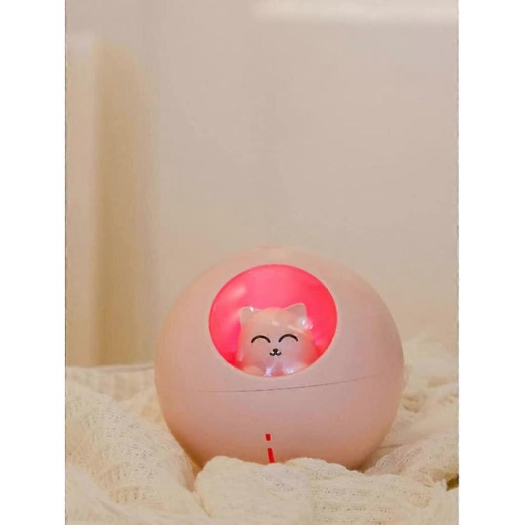 Mini USB Diffuser Humidifier Diffuser Moisturizing Humidifying Cup with Pink LED, Home Humidifier