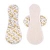 Reusable Washable Cotton Menstrual Pad With Winged Side Tabs Breathable Mesh Top Layer 3 Sizes Light To Heavy Flow