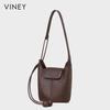 Viney Women's Leather Bucket Crossbody Bag