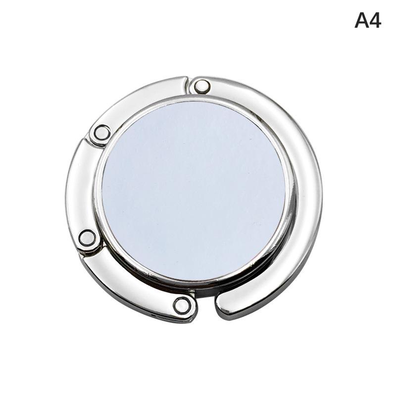 Runder, tragbarer, faltbarer Taschenhaken aus Metall, Handtaschenaufhänger, Aufbewahrungshalter für Damentaschen für den Innen- und Außenbereich im Bürotisch