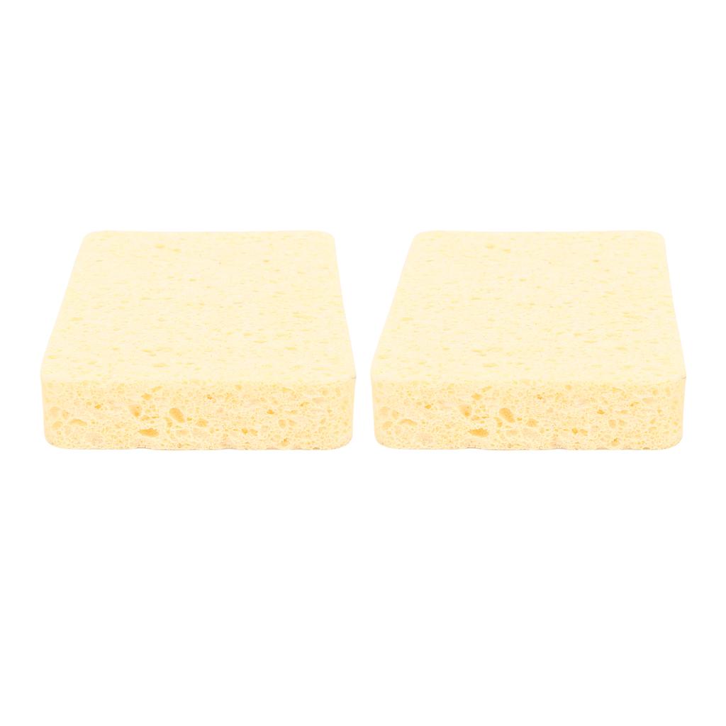 2Pcs Painting Sponge Rectangle Absorbent Sponge Set with Storage Box for Crafting Clning