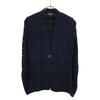 GIORGIO ARMANI Navy 3ZAG09 AM43Z 1B Windowpane Knit Jacket Jacket 40 blackUsed