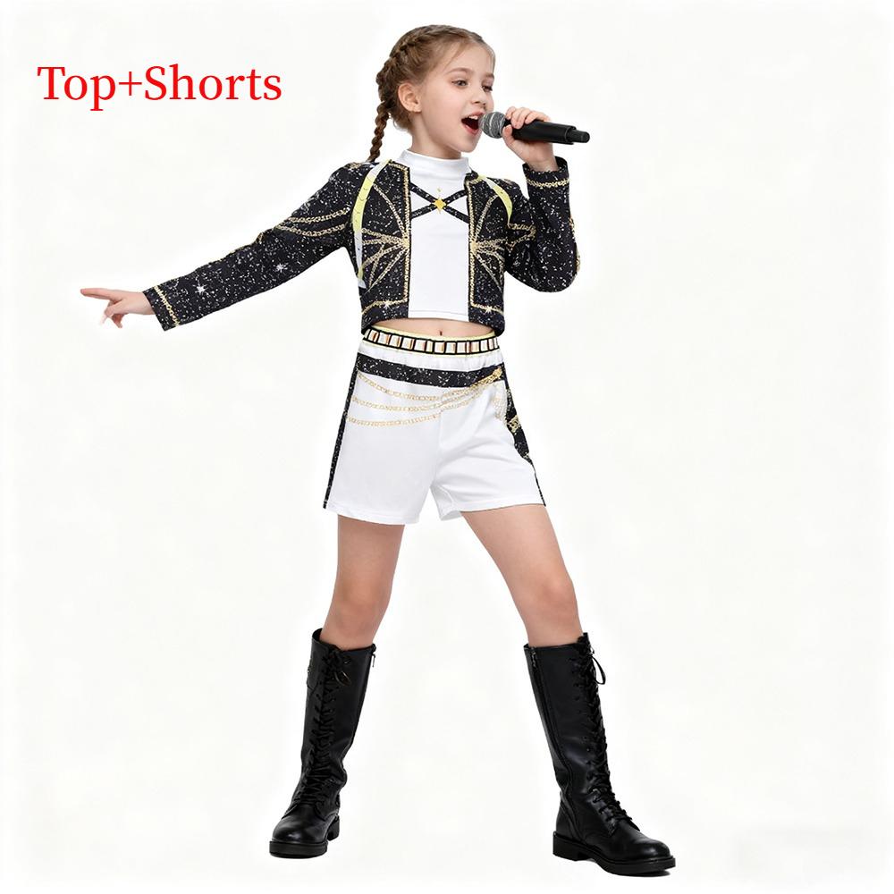 KPop Film Dämonenjäger Gleicher Stil Mädchenkleidung Kinder Halloween Cosplay Party Zoey Rumi Mira Kostüm Neu