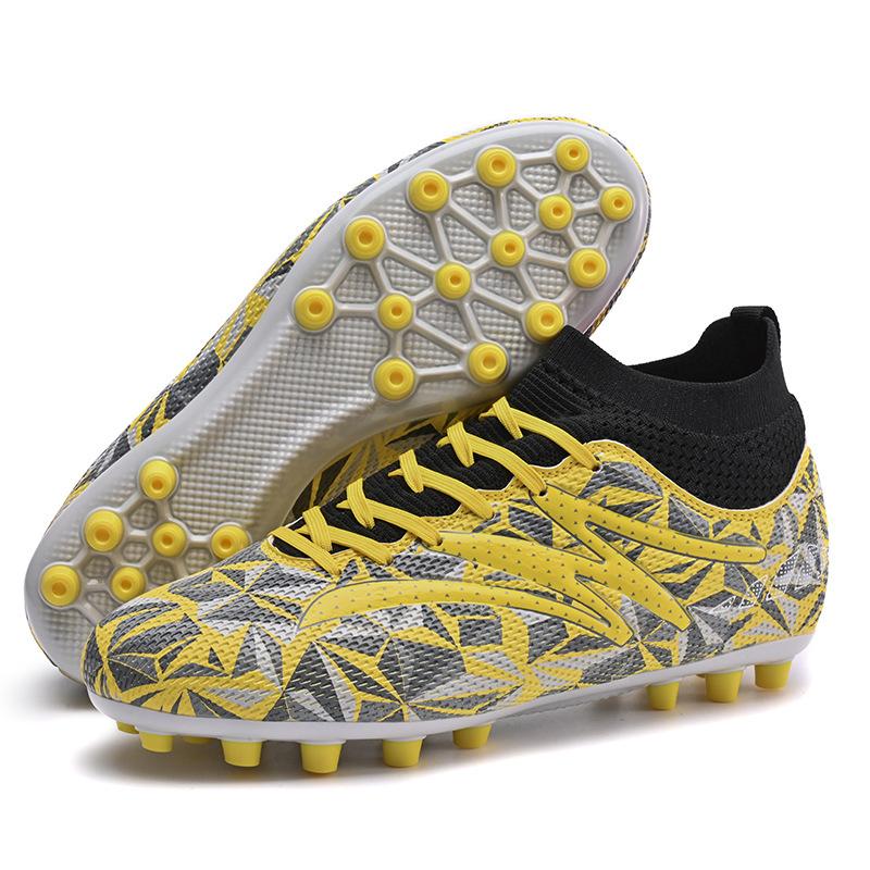 Spikes High-top Football Shoes Men's Training Female Children Broken Student New Adult Length