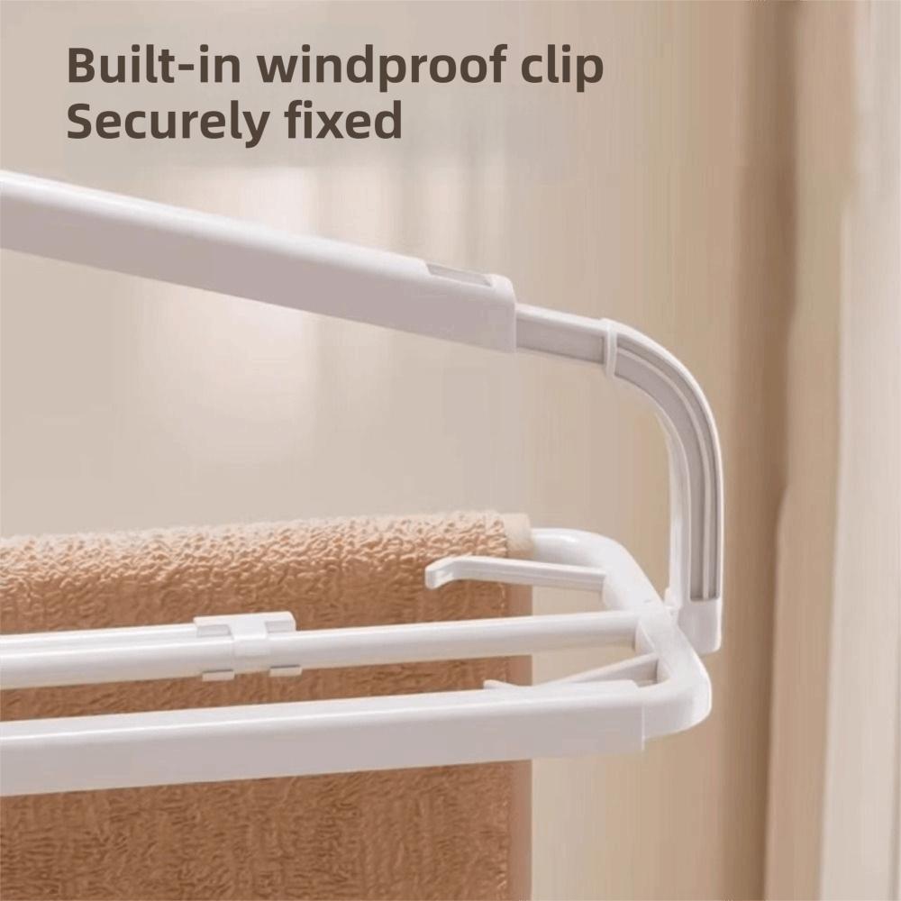 Windproof Quick Dry Hanger Non-Slip Clothes Drying Rack Portable Foldable Clothes Hanger  Home
