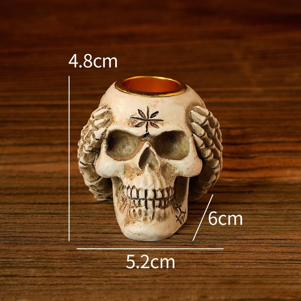 Resin Handicrafts Bone Candlestick Candle Holder Halloween Accessories Skeleton Candelabros Home Decoration Accessories