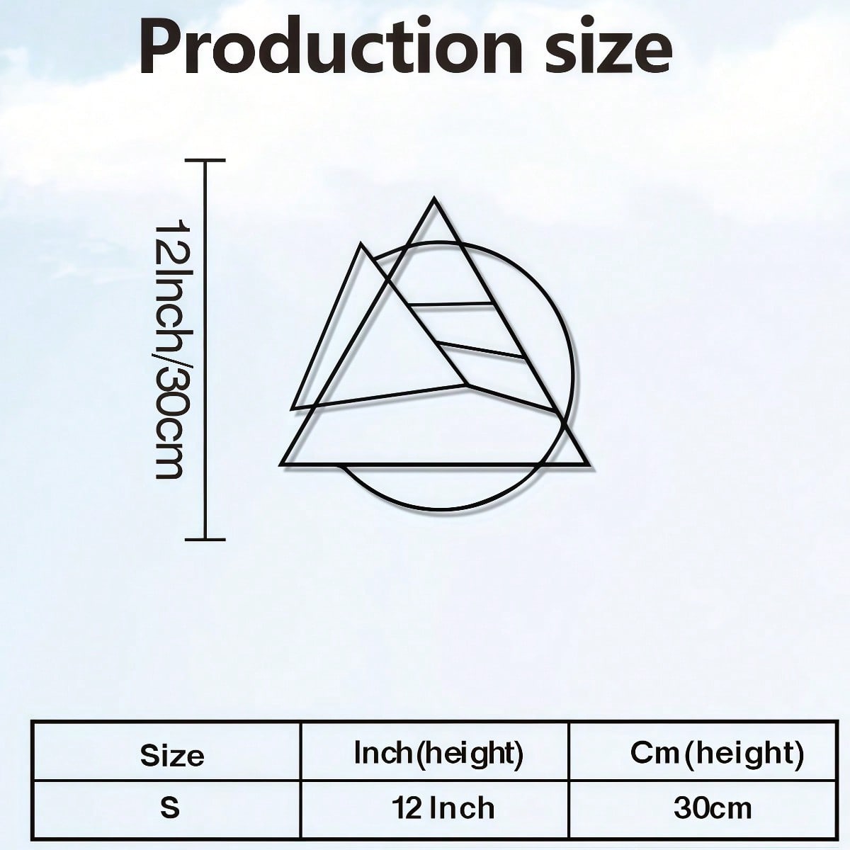 

Geometric Triangle Metal Wall Art Mid Century Modern Sculpture for Living Room Bedroom Decor Vintage Gift різнокольоровий