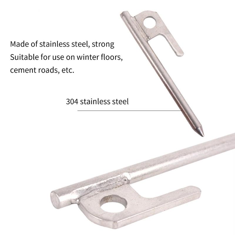 Outdoor Campings Stake Campings Anchors Peg Stainless steels Tent Stake Replacement Yard Lawns Peg with Luminously Rings