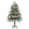 VidaXL Pre-lit Christmas Tree and Pine Cones, Christmas Tree with LEDs, Holiday Decoration, Party Ornament 344296