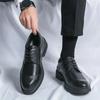 2024 Summer Men's Fashion Breathable Hollow Lace Oxford Shoes Brand New Men's Business Comfortable Formal Wedding Leather Shoes