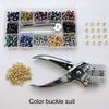 700x 12 Colors Eyelet Set Eyelet Pliers Set with Installation Tool Inner Diameter 5mm Grommet Tool Set for Clothing