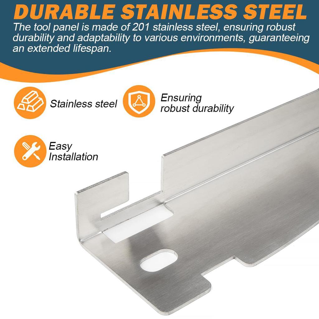 Heavy Duty Toe Alignment Tool Plates, 2PCS Stainless Steel Wheel Alignment Tool Plates with Hanging Holes for Easy Wall