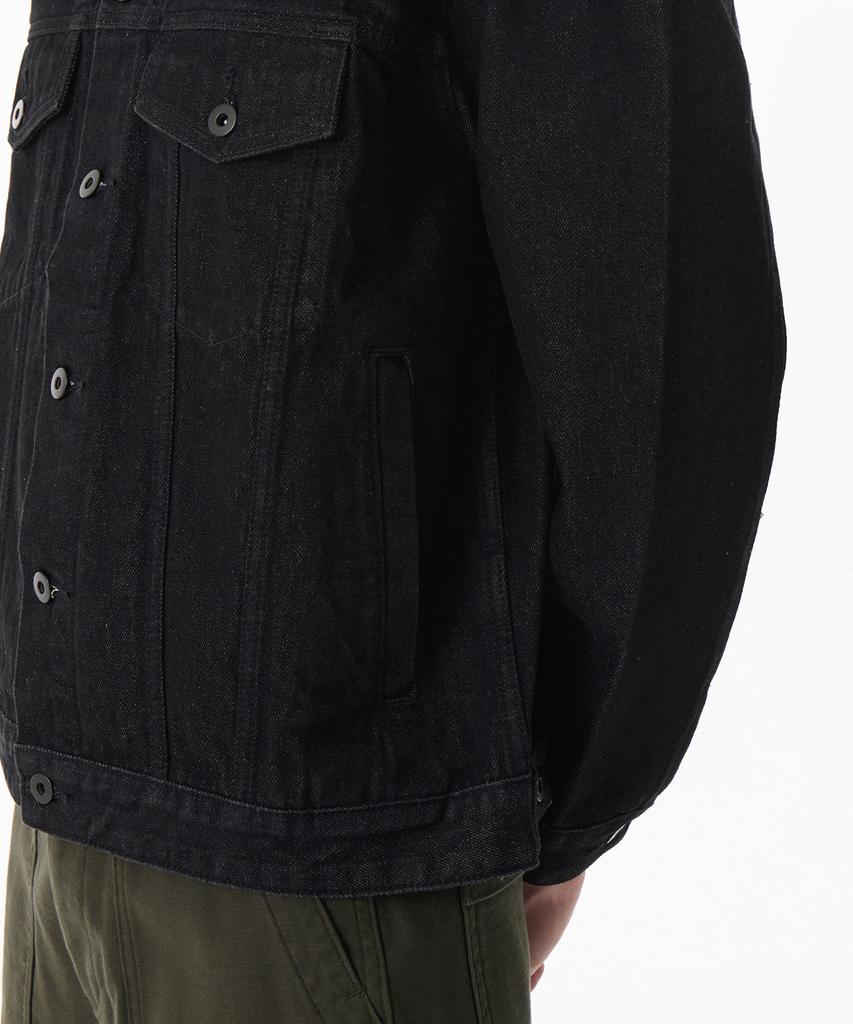 Musinsa Standard Relaxed Denim Trucker Jacket [Raw Black]