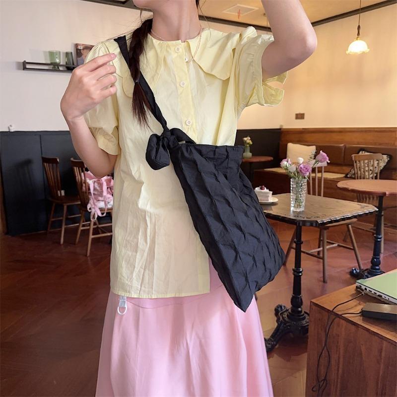 5-pleated rhombus bag women's new casual large-capacity commuter underarm bag crossbody shoulder bag women