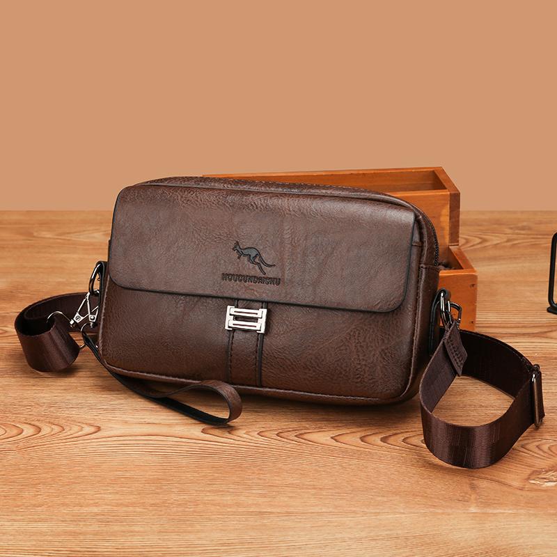 Borse a tracolla in pelle casual mini da uomo borsetta piccola da uomo borsa a spalla da uomo firmata vintage in pelle borsa a tracolla da uomo portafoglio da uomo