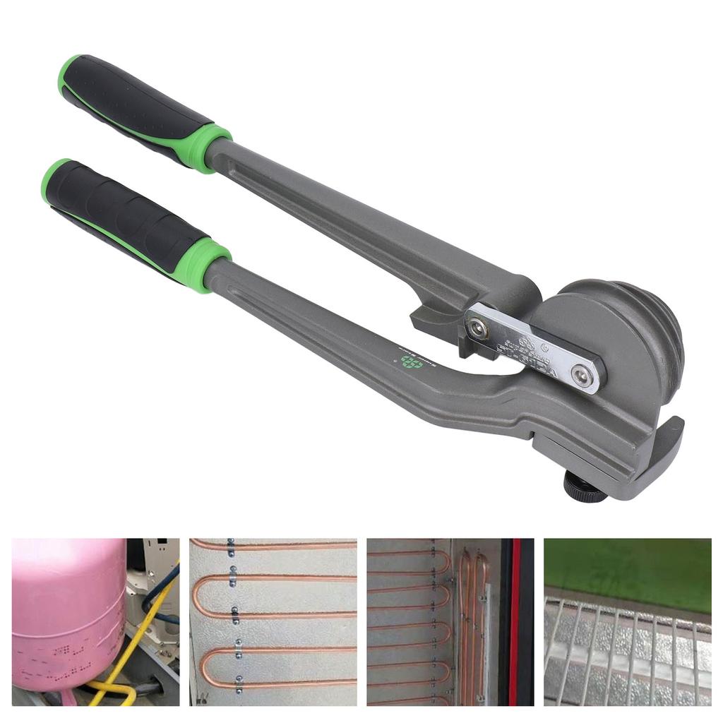 3 In 1 Tubing Bender 180 Degree 1/4 3/8 1/2 Inch OD Copper Aluminum Tube Bender for HVAC Refrigeration Repair Tube Bender