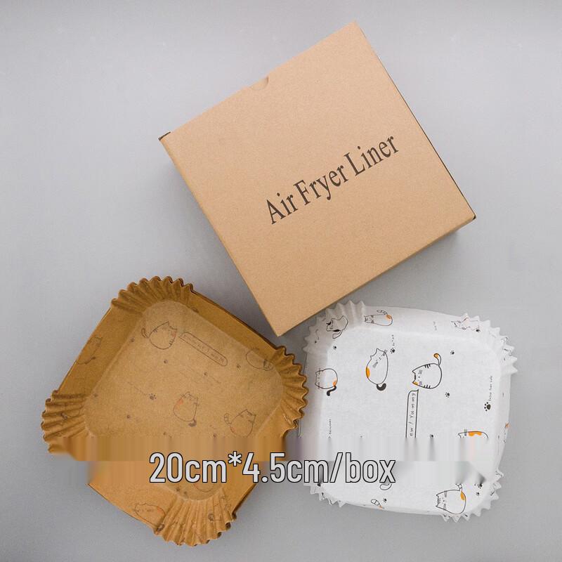 

ZISIZ Cat Square Air Fryer Parchment Liners