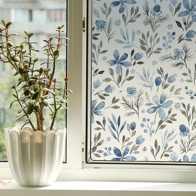 Window Anti-Privacy Film Transparent Glue-Free Electrostatic Printing Window Sticker Toilet Bathroom