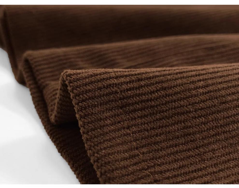 2024 Spring/Summer Retro Corduroy High-Waisted A-Line Midi Mini Hip Wrap Skirt for Women