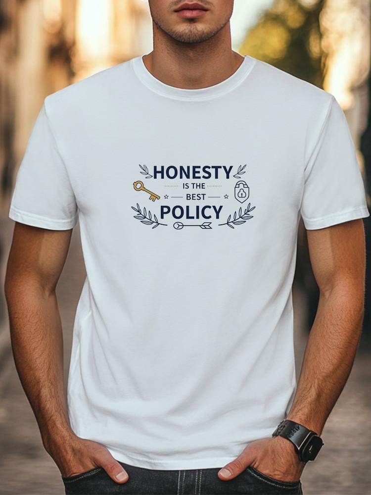 Honesty is The Best Policy Graphic Unisex T-Shirt Women Men Trendy Tee Casual Unisex T-Shirt XXXL