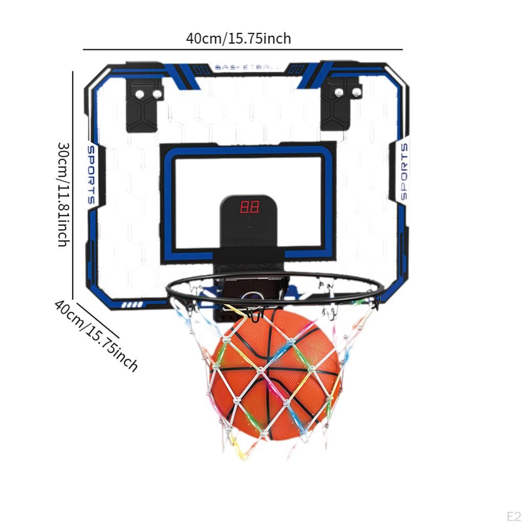 Indoor Basketball Hoop for Kids Game Toys Home Birthday Teens Blue