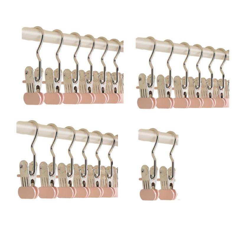 Practical Nonrust Steel Hanger Clip Featuring Double Capacity Design And No Residues Grip Nonslip Wide Clothespins