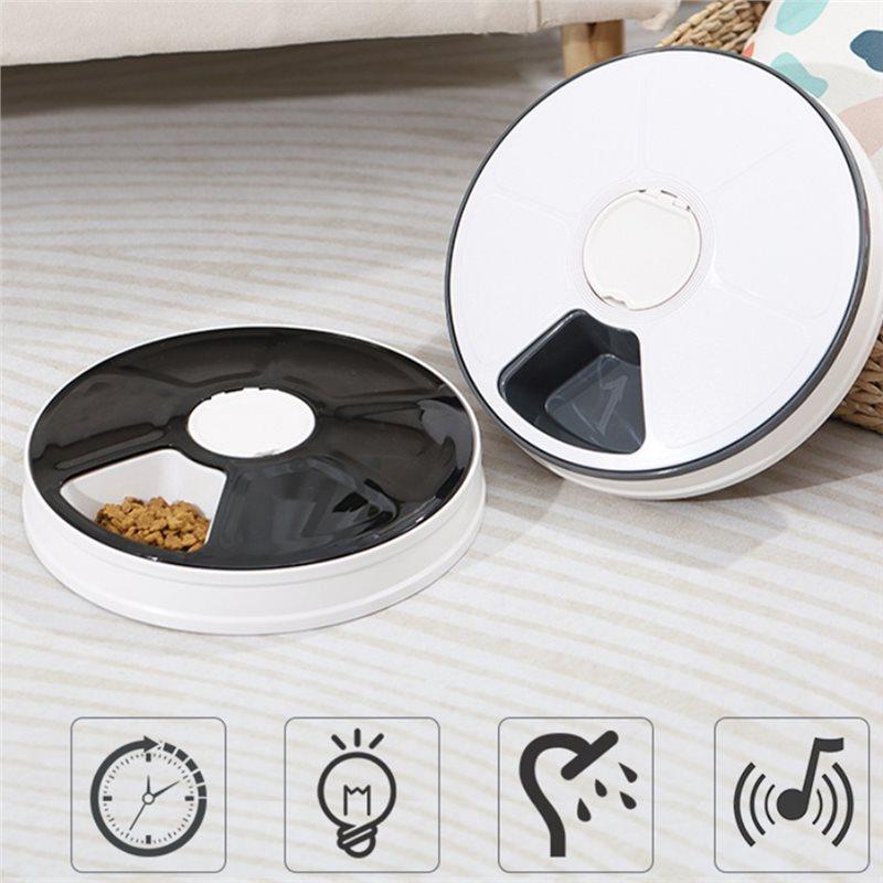 Smart Cat Feeder Food Dispenser With 6-Meal Timer For Dry And Wet Food For Domestic Pets