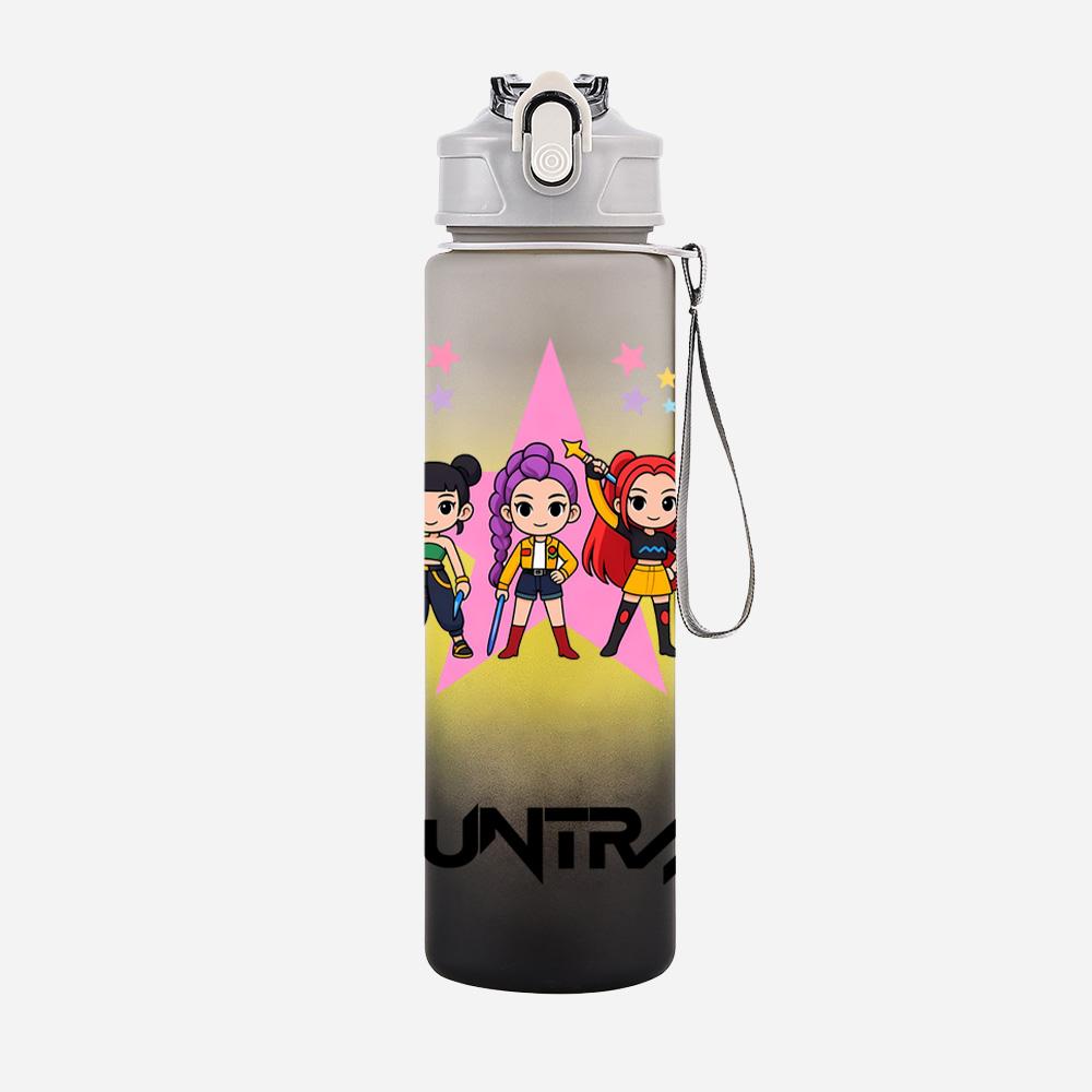 Anime Demon Hunters Printed Character Water Cup Demon Hunters Outdoor Portable Drinking Bottle for Boy Girl Gift