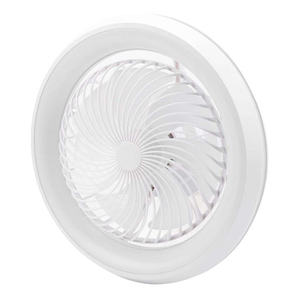 Ceiling Fan with Light White Outer Ring APP Remote Control Timer Flush Mount 360 degrees Oscillating Stepless Dimming