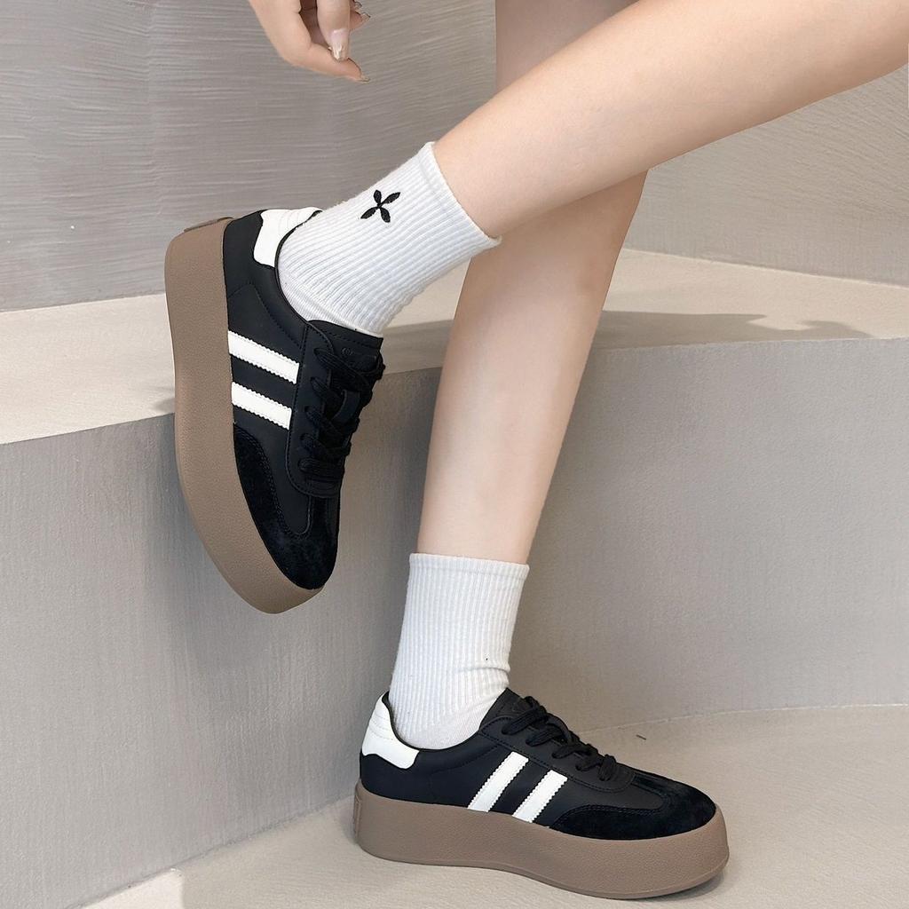 Dexun Popular Small Man Thick-soled White Shoes Heightening Retro Forrest Gump Casual 2025 Summer Versatile Sports Shoes