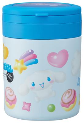 Insulated Soup Jar, Large Capacity 500ml, with Folding Handle, Sanrio Cinnamoroll Puffy Balloon Design, LJFO5-A