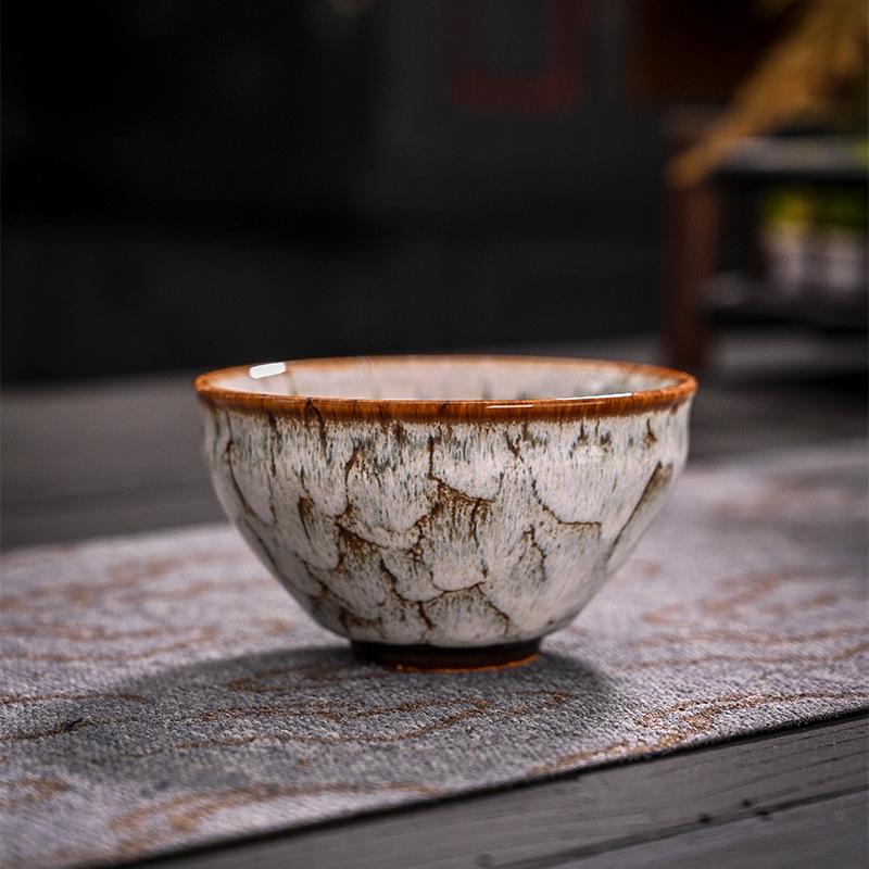 Jianzhan Ceramic Tea Set: Kiln Change Kung Fu Teacups & Bowls