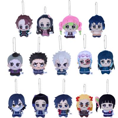 Non-Toxic New 10Cm Anime Demon Slayer Tomioka Giyu Kamado Tanjirou Kamado Nezuko Agatsuma Zenitsu Shinazugawa Genya Plush Toy Doll Gift