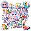 35pcs Kawaii Cat Meow Stickers Aesthetic Colored Decoration Scrapbooking Hand Accounting Graffiti Decals Supplies