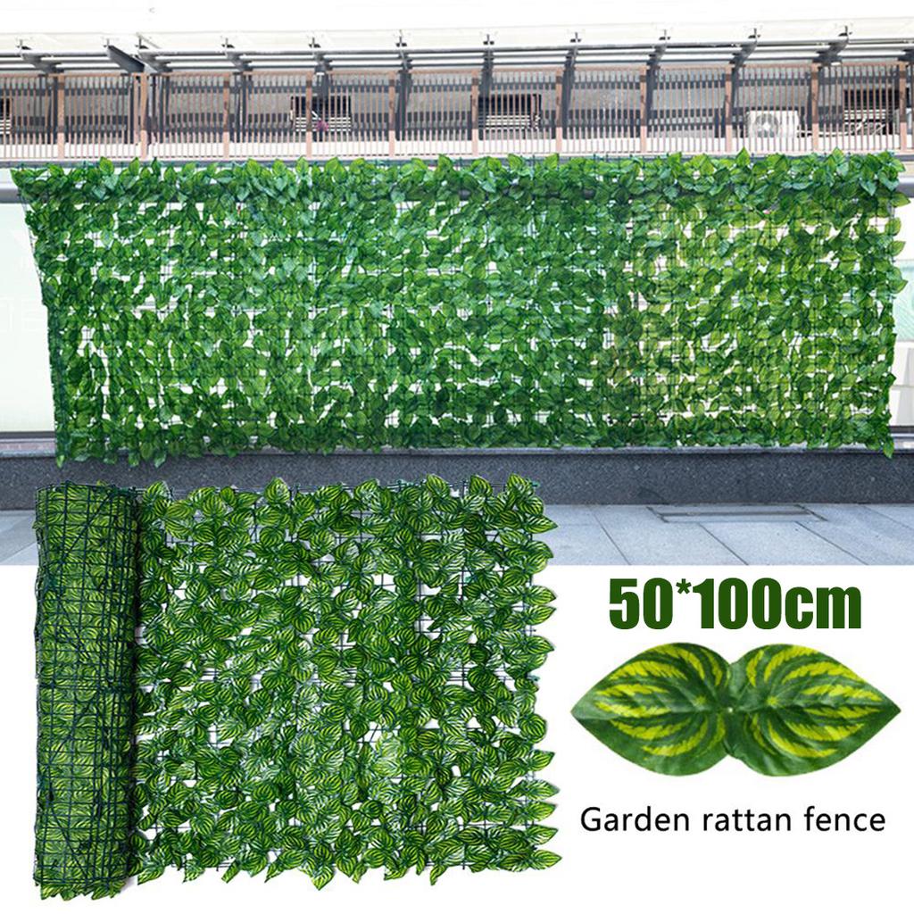 Rotolo Di Siepe Artificiale Con Foglie Di Edera E Patata Dolce – Pannello Frangivista 1x3 M Per Giardino, Balcone E Recinzione – HUIMO