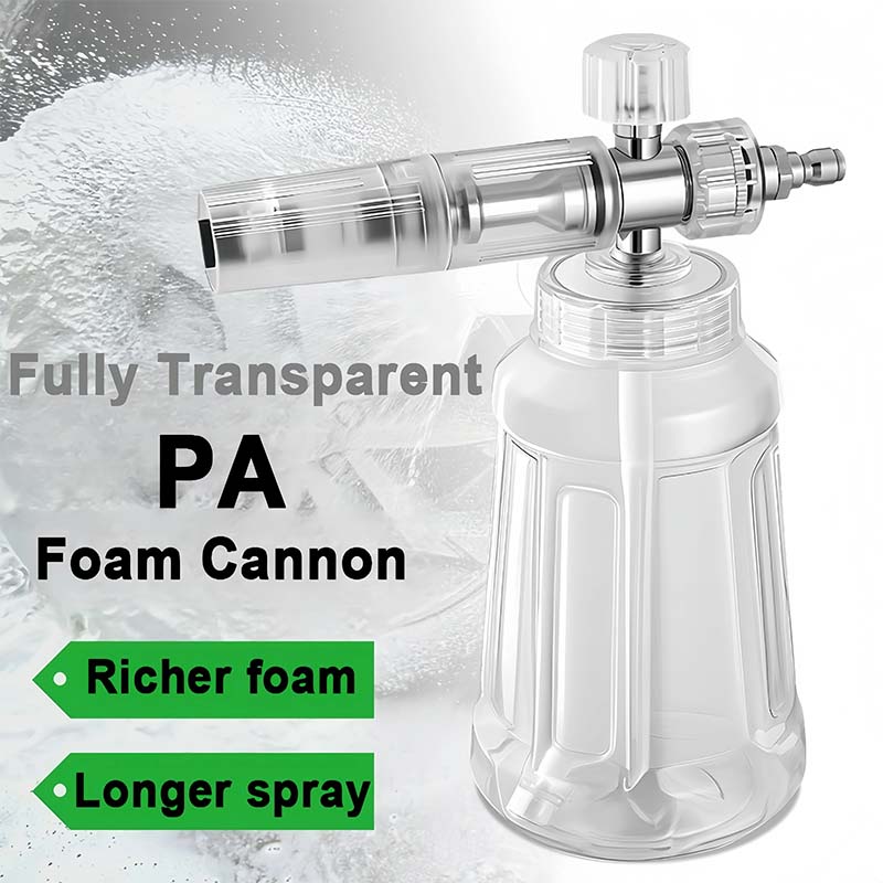 Professional Snow Foam Lance 1/4" Quick Connect Adjustable Foam Cannon Spray Nozzle Pressure Washer Car Cleaning Kit