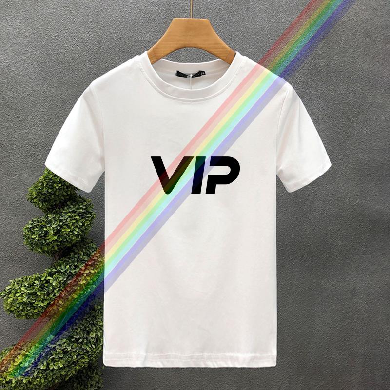 New High Quality Oversized Luxury Brand  Vip Letter 100% Cotton Print Tees Summer Harajuku For Men/Women Short Sleeve T-shirt