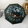 Snake Wildlife Mandala Pattern Umbrella, Portable and Foldable Design, 8 Ribs, a Casual Accessory for Halloween, Christmas, and Birthday Gifts.