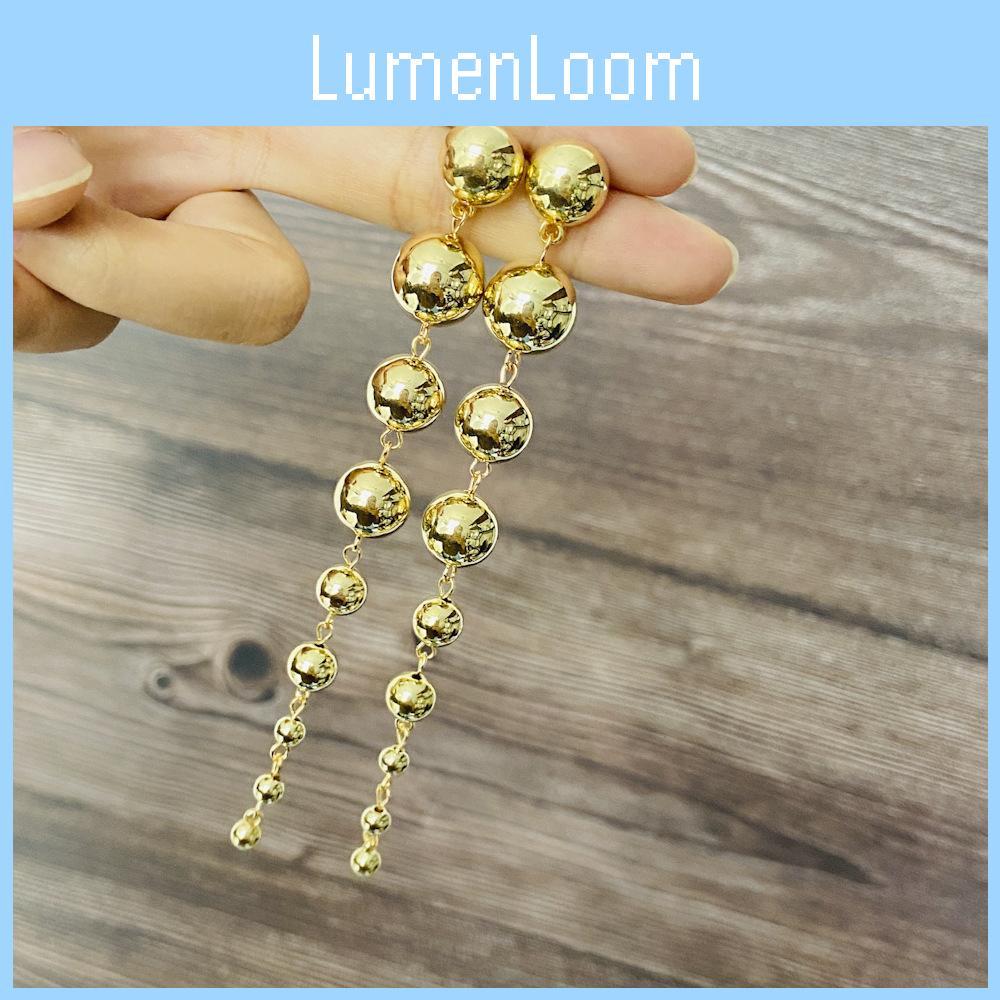 Chic Gold And Silver Plated Geometric Earrings For Women With Modern Circle Accents