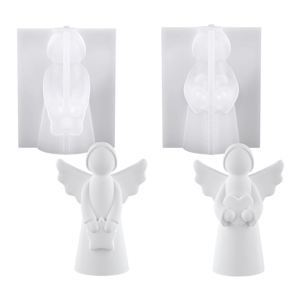 Silicone Moulds,Hand-Made Angel-Statue Resin Casting Mold,Diy Candle Mold,Making Plaster Orname Mould For Home Decoration